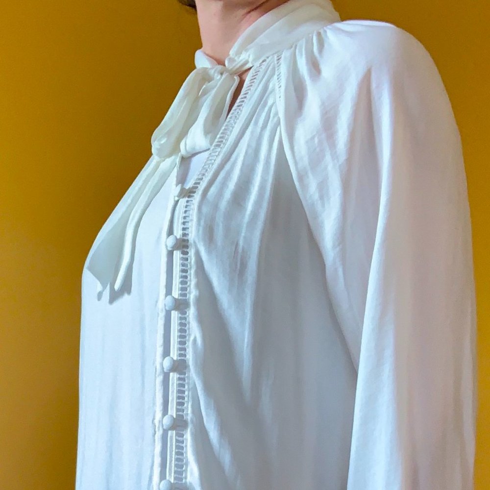 Free People Asymmetrical Pirate Blouse